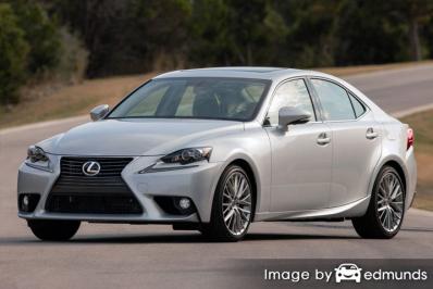 Insurance rates Lexus IS 250 in El Paso