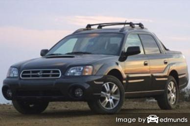 Insurance rates Subaru Baja in El Paso