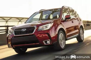 Insurance rates Subaru Forester in El Paso